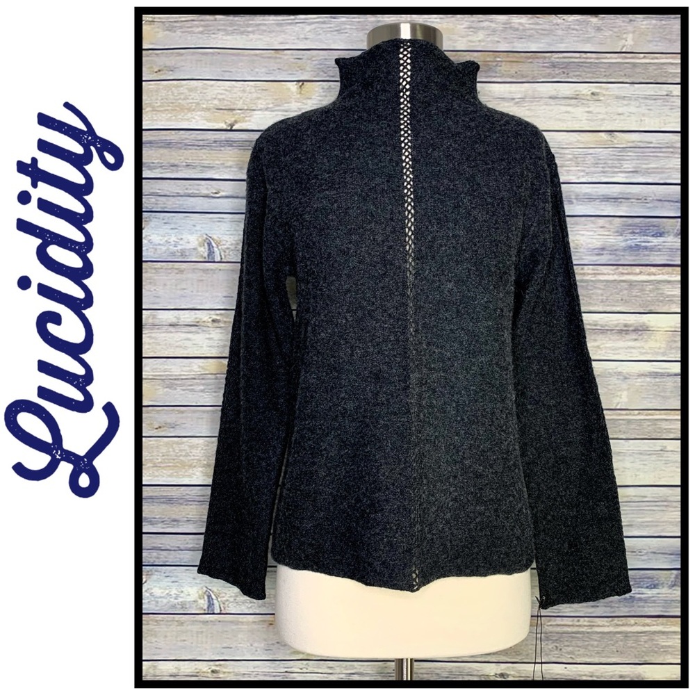 NWT Lucidity Lambswool Sweater, Size Med